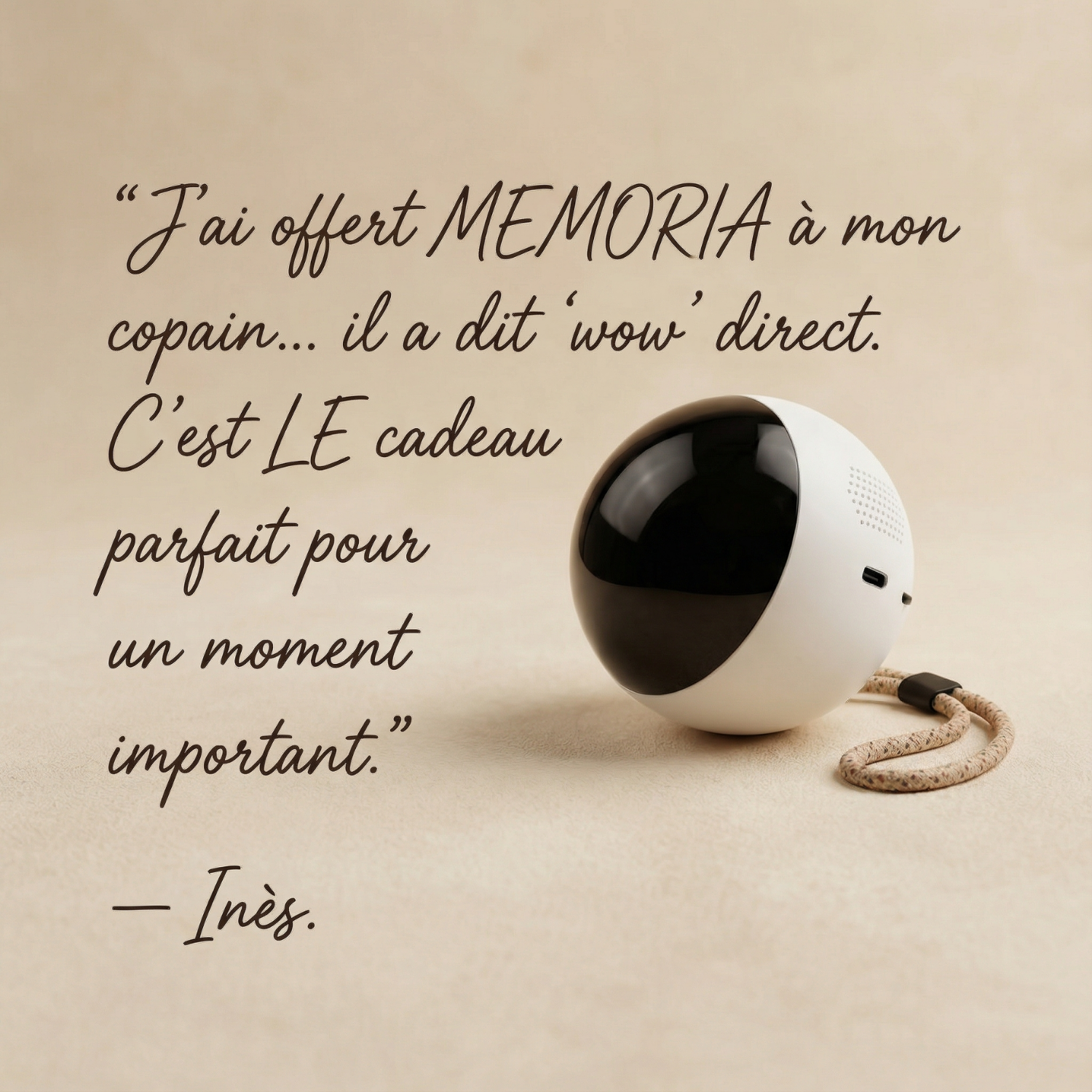 Sphère MEMORIA | Cadre Vidéo Numérique